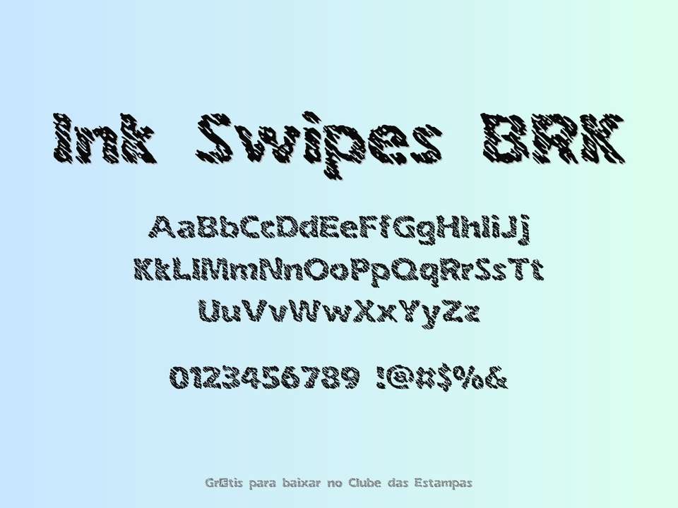 Fonte Ink Swipes Brk Grátis Para Baixar