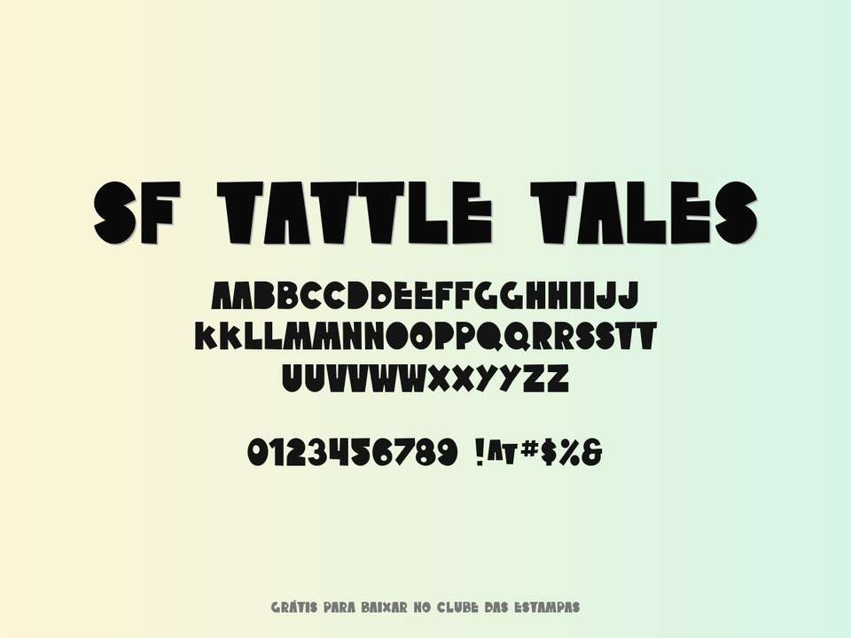 Fonte Sf Tattle Tales Grátis Para Baixar