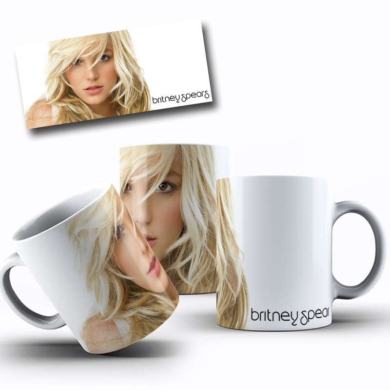 Arte Para Caneca Britney Spears Cantora 1