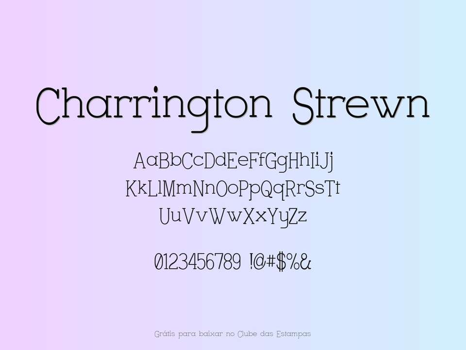 Fonte Charrington Strewn Grátis Para Baixar