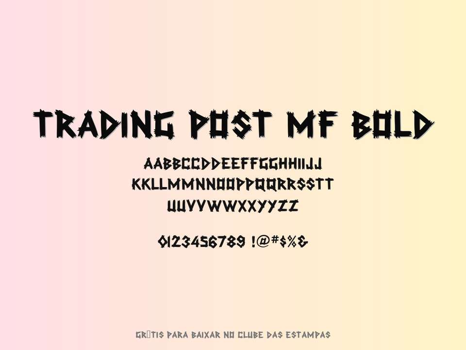 Fonte Trading Post Mf Bold Grátis Para Baixar