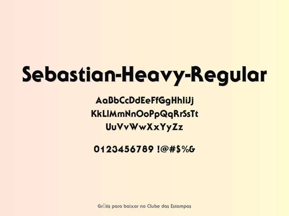 Fonte Sebastian Heavy Regular Grátis Para Baixar
