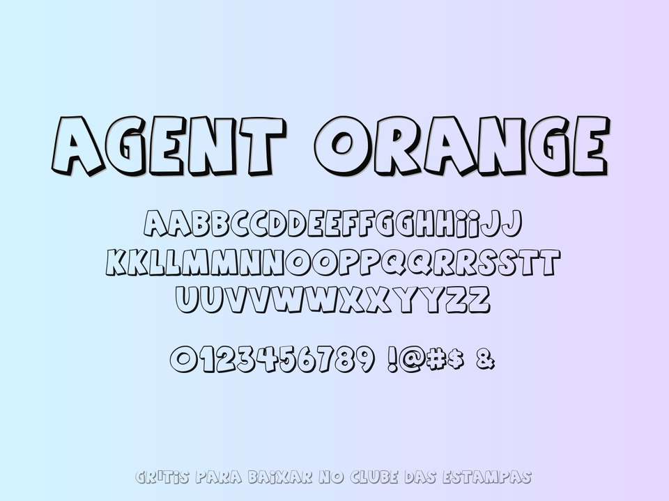 Fonte Agent Orange Grátis Para Baixar