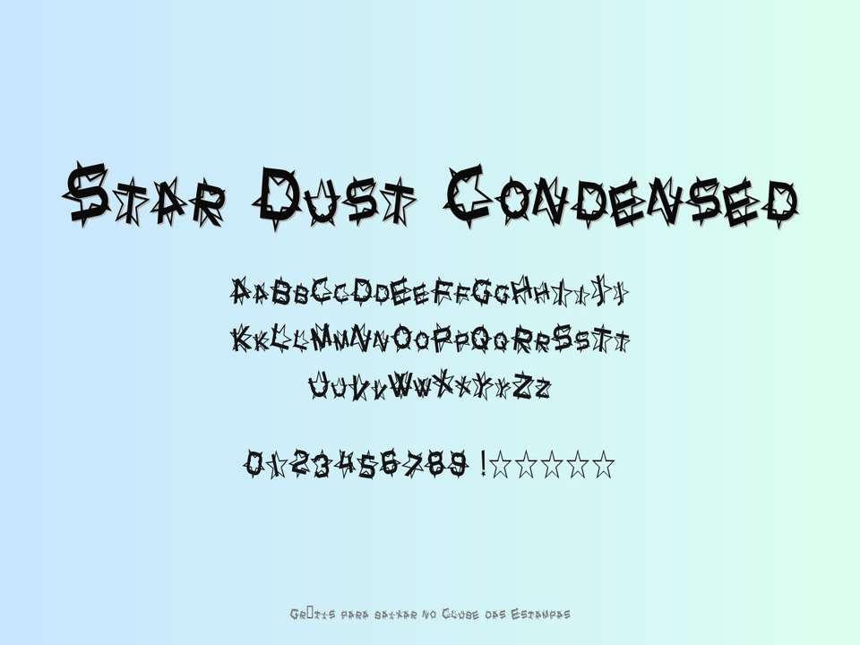 Fonte Star Dust Condensed Grátis Para Baixar