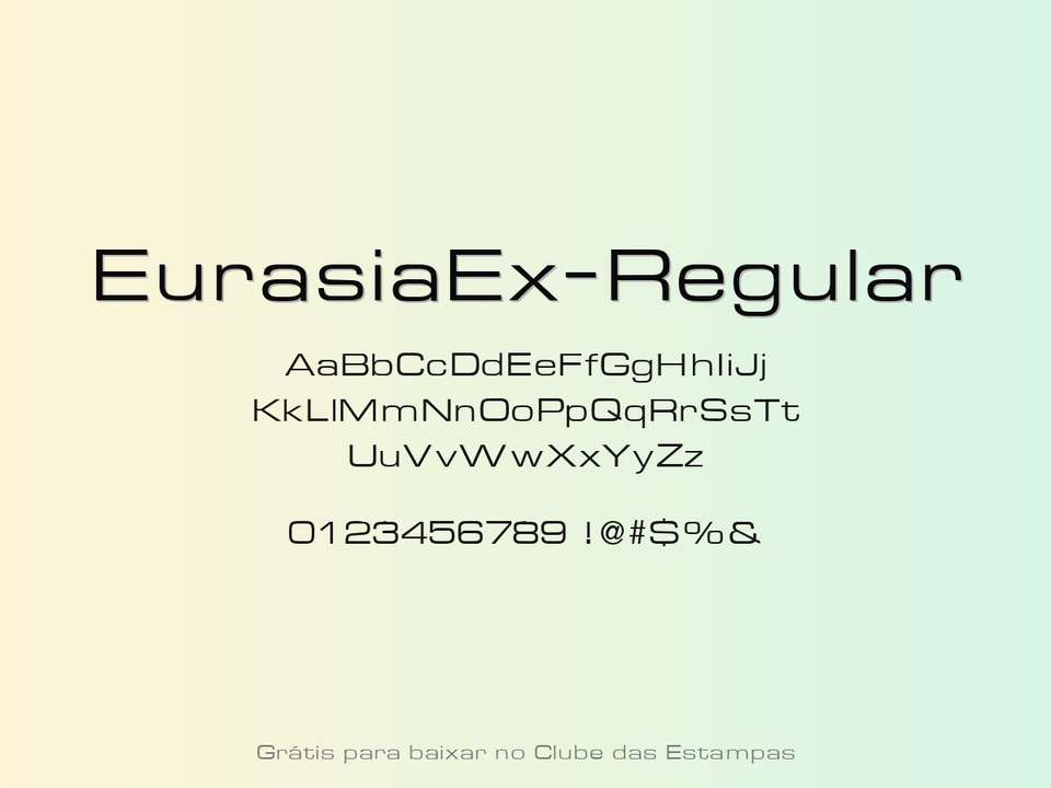 Fonte Eurasiaex Regular Grátis Para Baixar