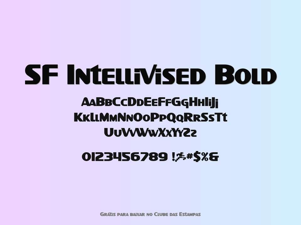 Fonte Sf Intellivised Bold Grátis Para Baixar