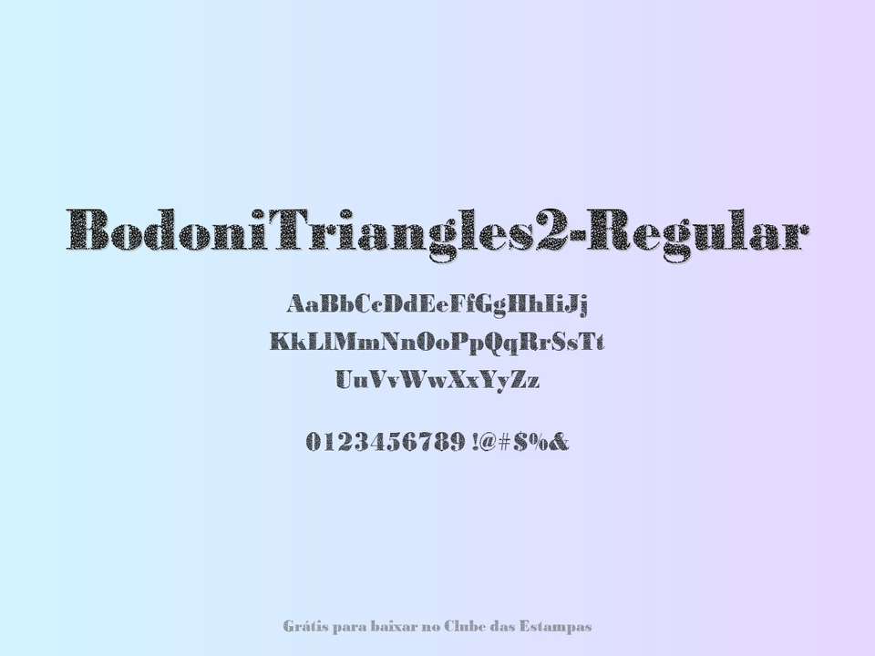 Fonte Bodonitriangles2 Regular Grátis Para Baixar