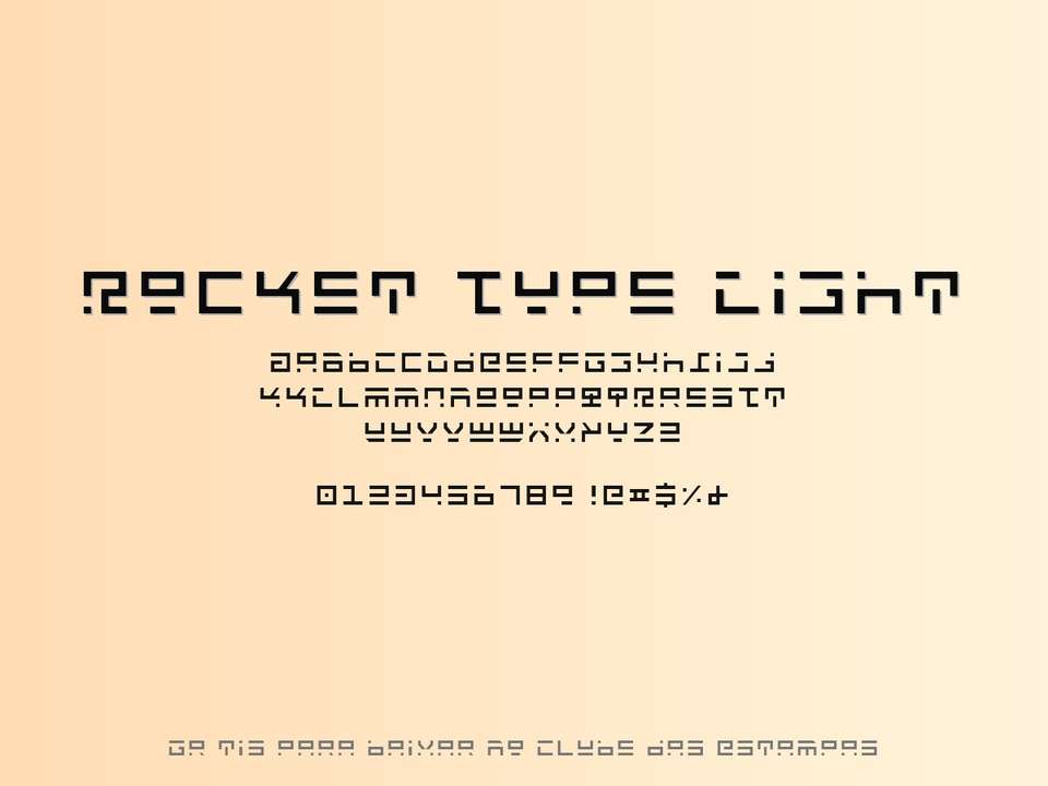 Fonte Rocket Type Light Grátis Para Baixar