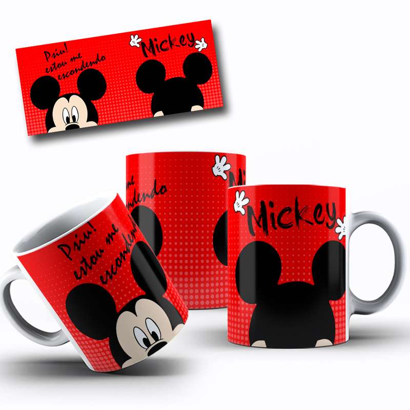 Arte Para Caneca Mickey Mouse Personagem Serie Cartoon 1