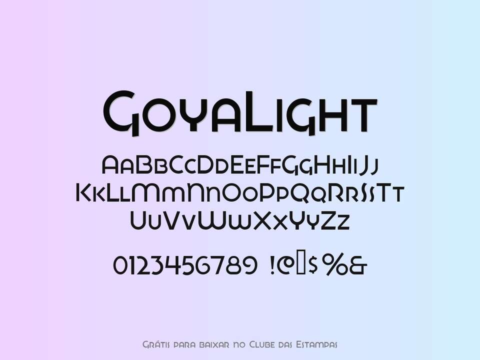 Fonte Goyalight Grátis Para Baixar