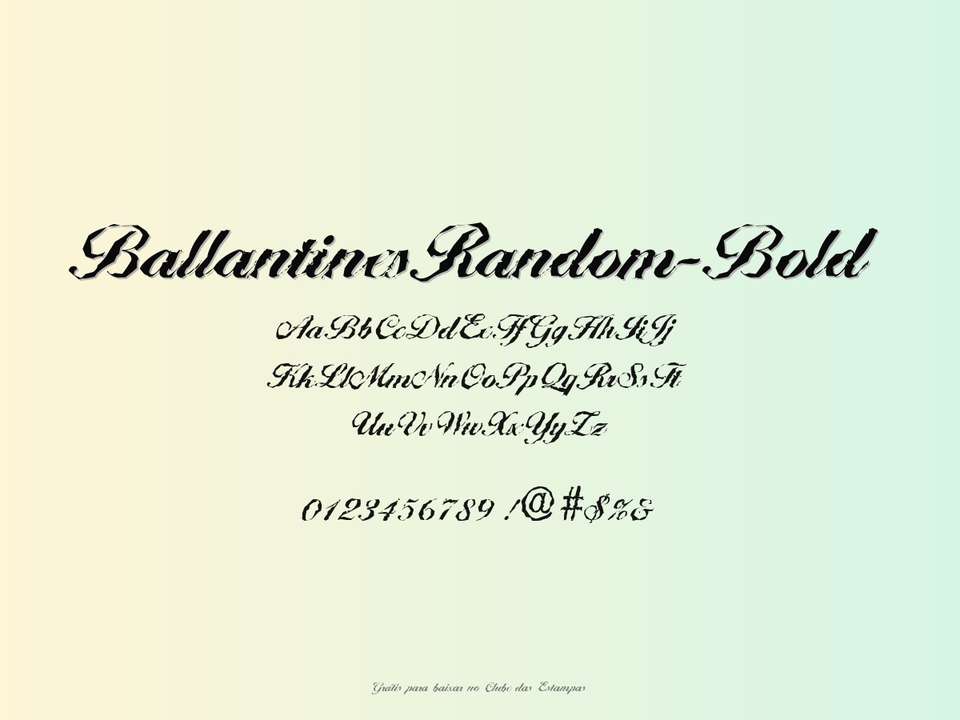 Fonte Ballantinesrandom Bold Grátis Para Baixar