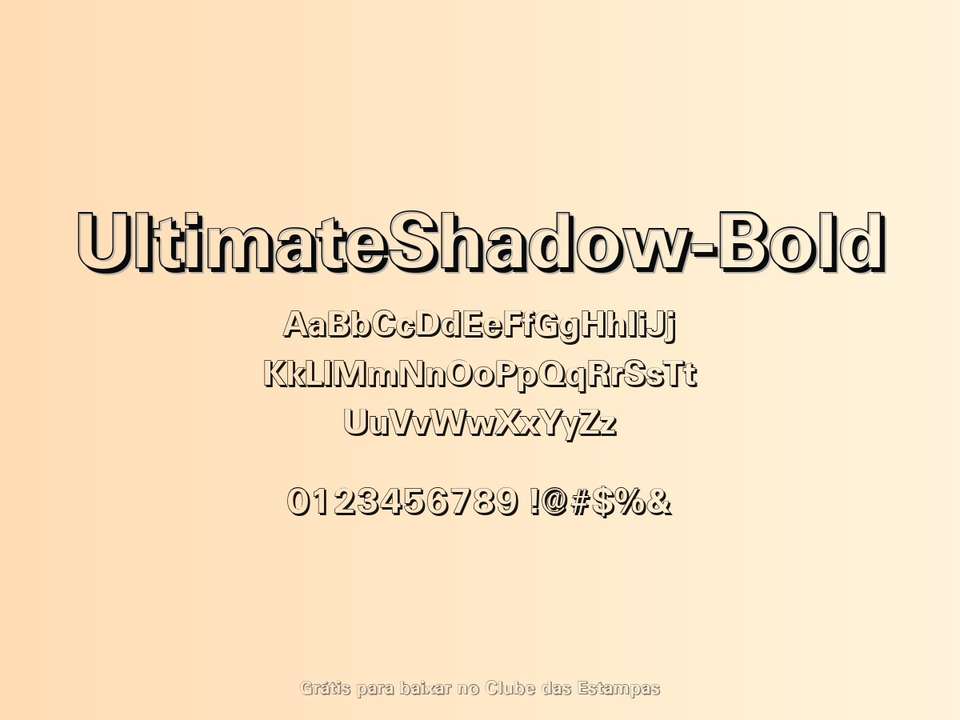 Fonte Ultimateshadow Bold Grátis Para Baixar