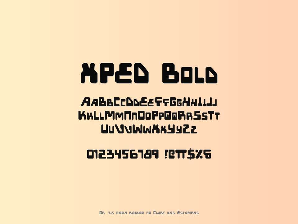 Fonte Xped Bold Grátis Para Baixar