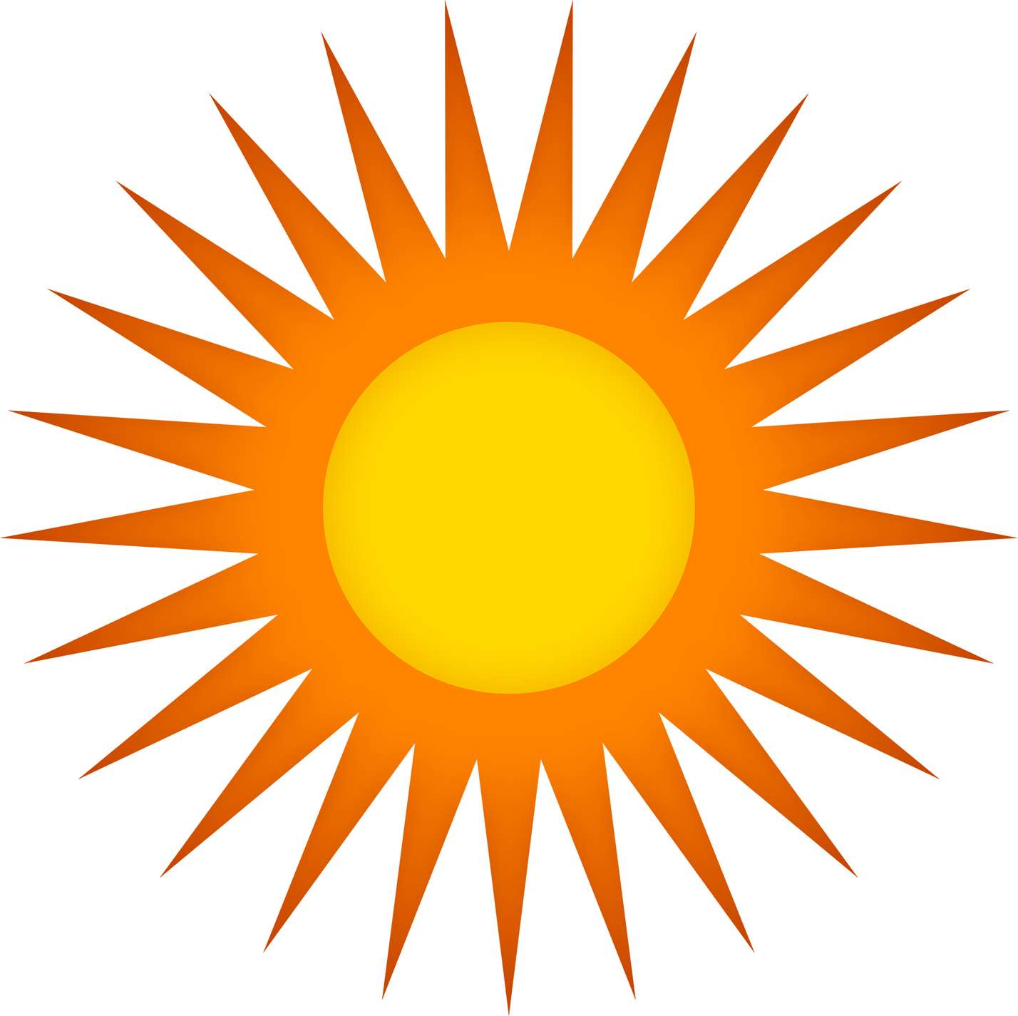 Sol Radiante Amarelo E Laranja Natureza Png Grátis Para Baixar