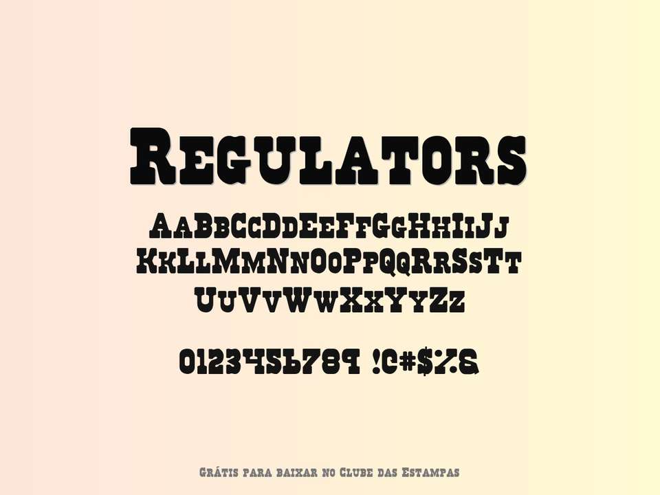 Fonte Regulators Grátis Para Baixar