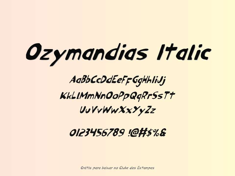 Fonte Ozymandias Italic Grátis Para Baixar