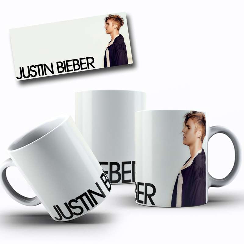 Arte Para Caneca Justin Bieber Cantor 5