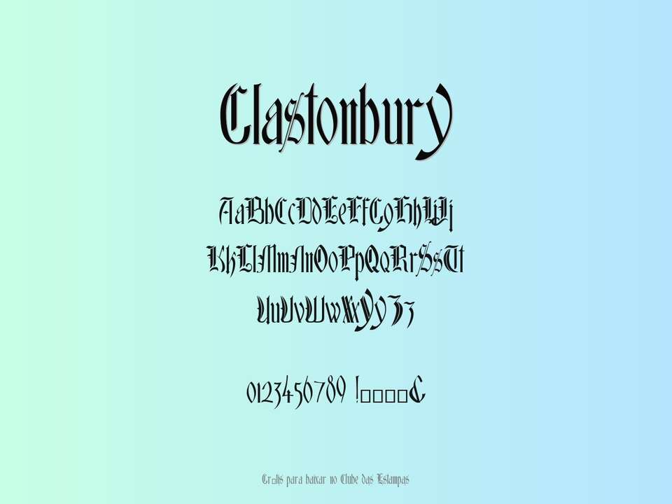 Fonte Glastonbury Grátis Para Baixar
