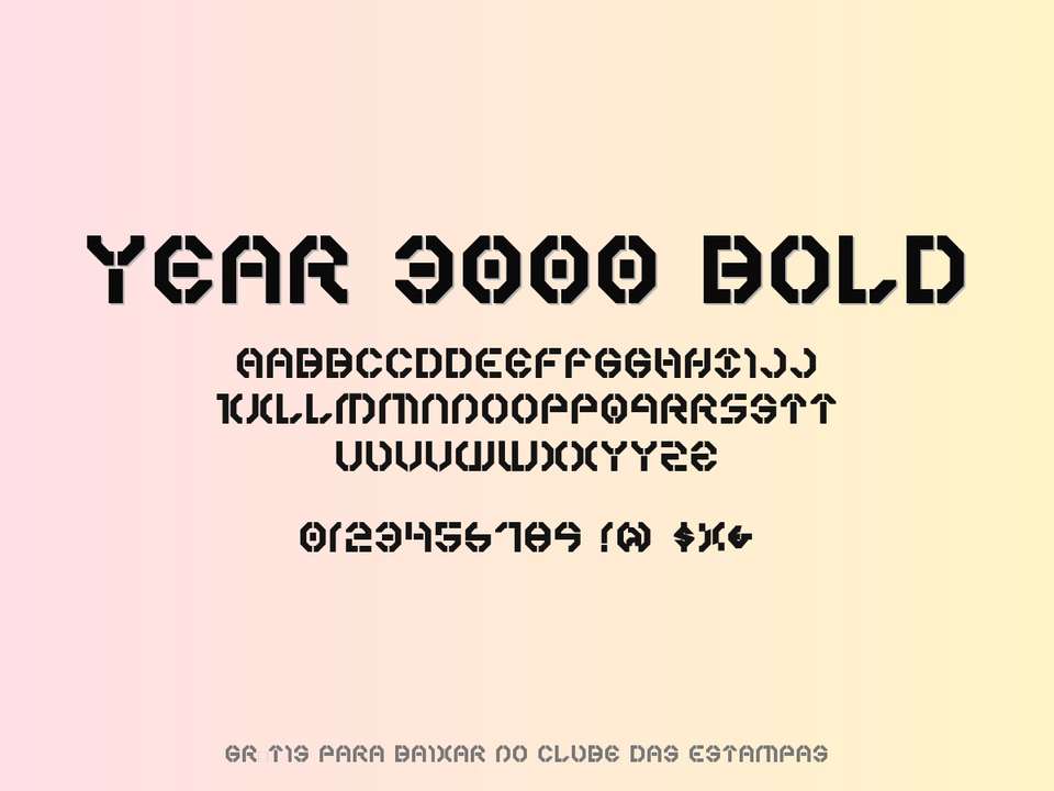 Fonte Year 3000 Bold Grátis Para Baixar