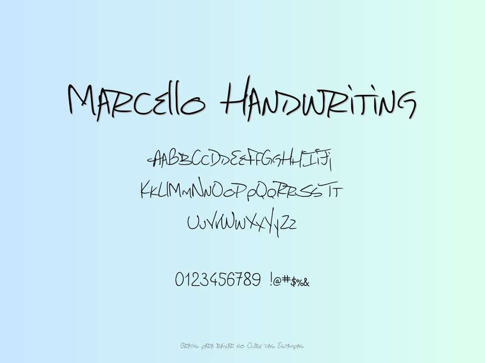 Fonte Marcello Handwriting Grátis Para Baixar