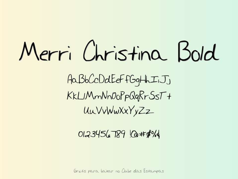 Fonte Merri Christina Bold Grátis Para Baixar