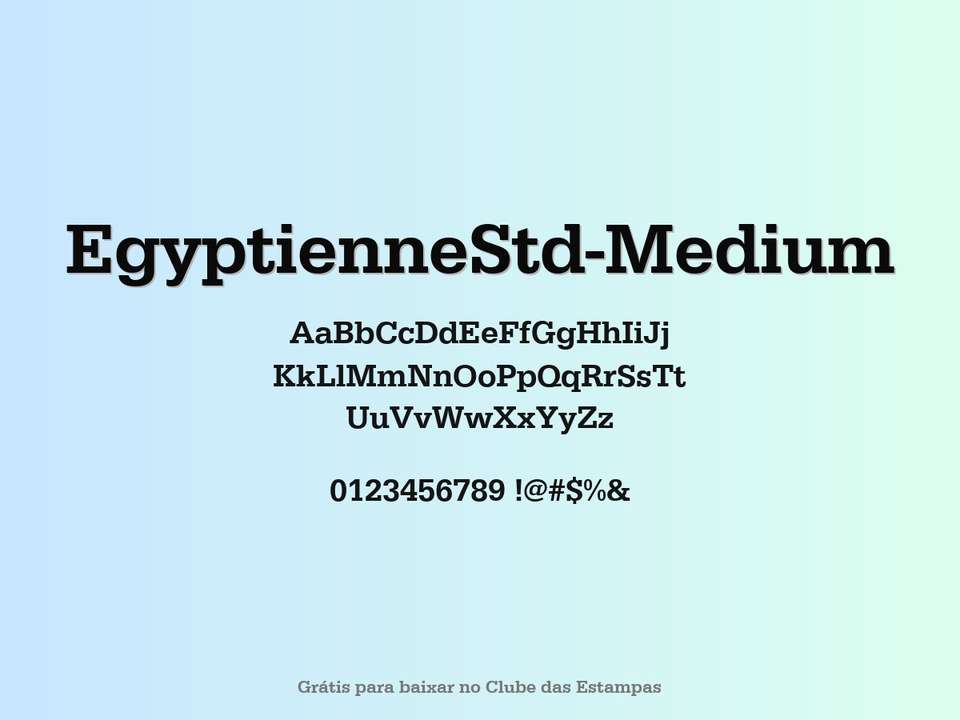 Fonte Egyptiennestd Medium Grátis Para Baixar