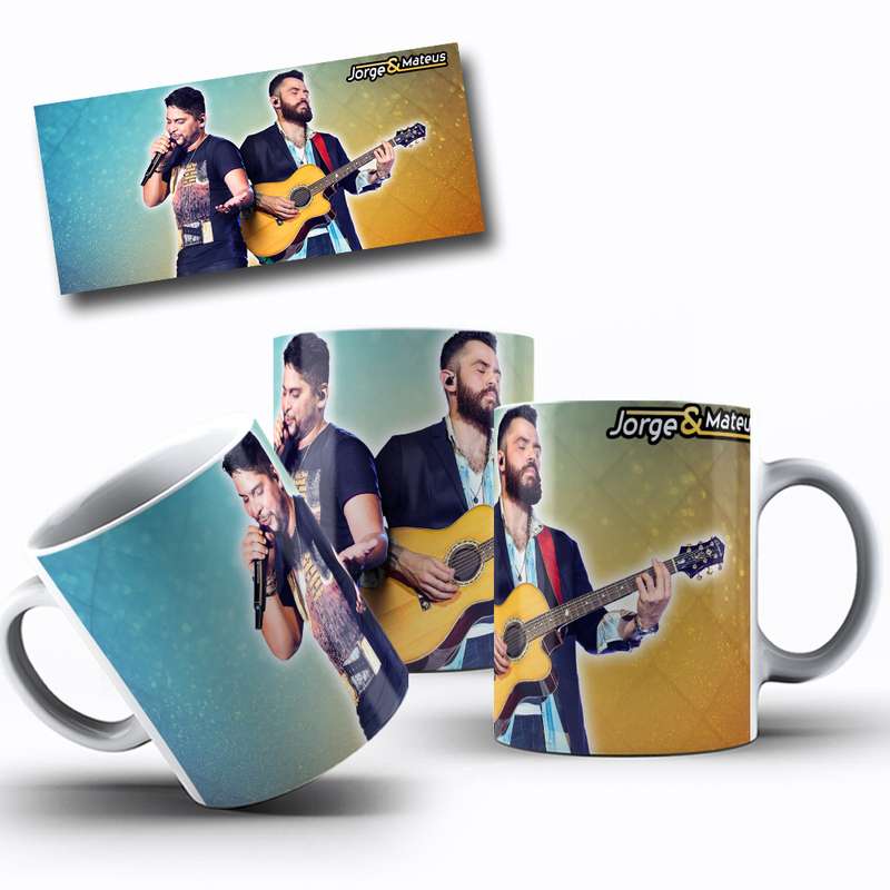 Arte Para Caneca Jorge & Mateus Música Cantores 7