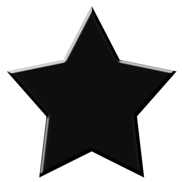 Estrela Ícone Preta Símbolos Png Grátis Para Baixar