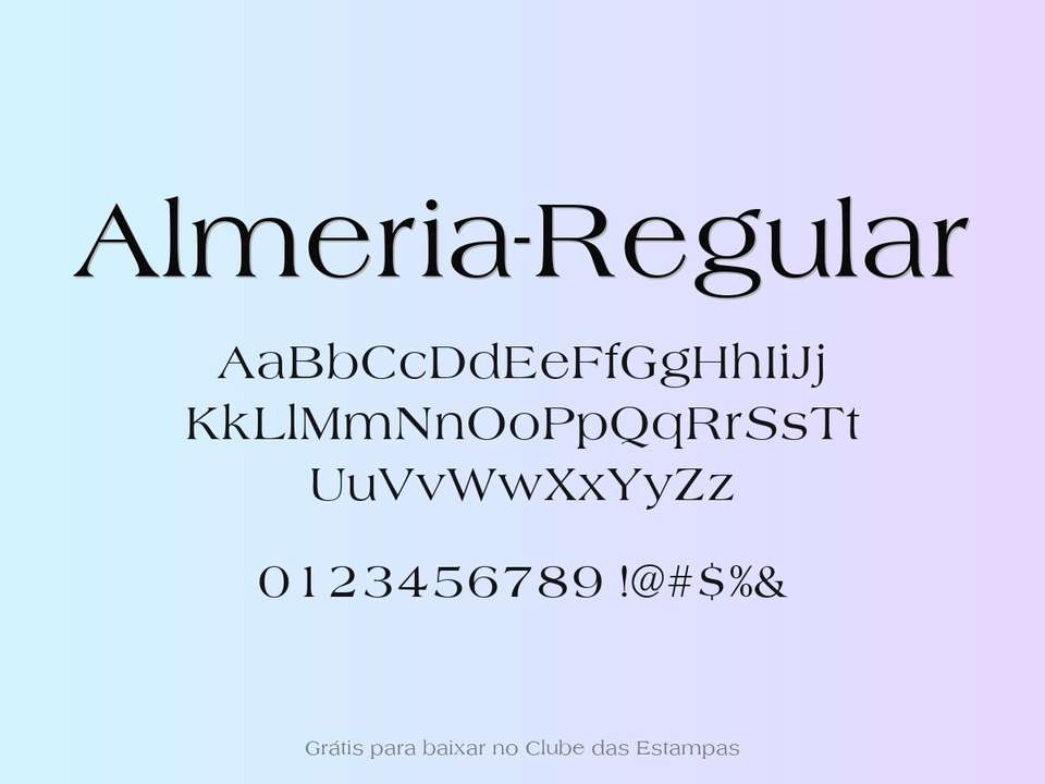 Fonte Almeria Regular Grátis Para Baixar