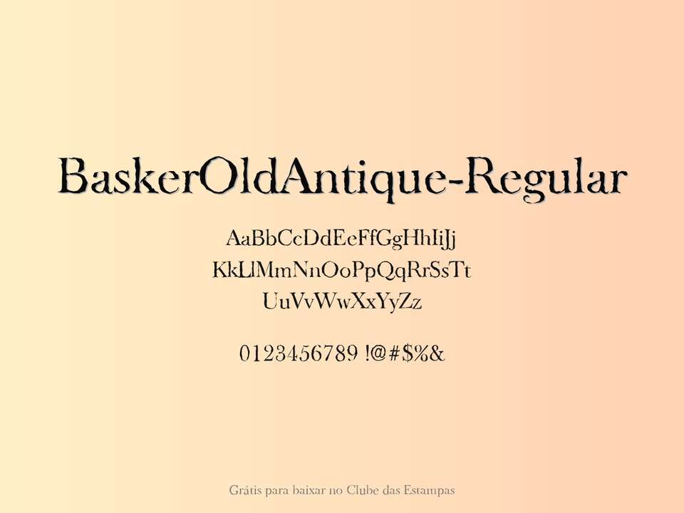 Fonte Baskeroldantique Regular Grátis Para Baixar