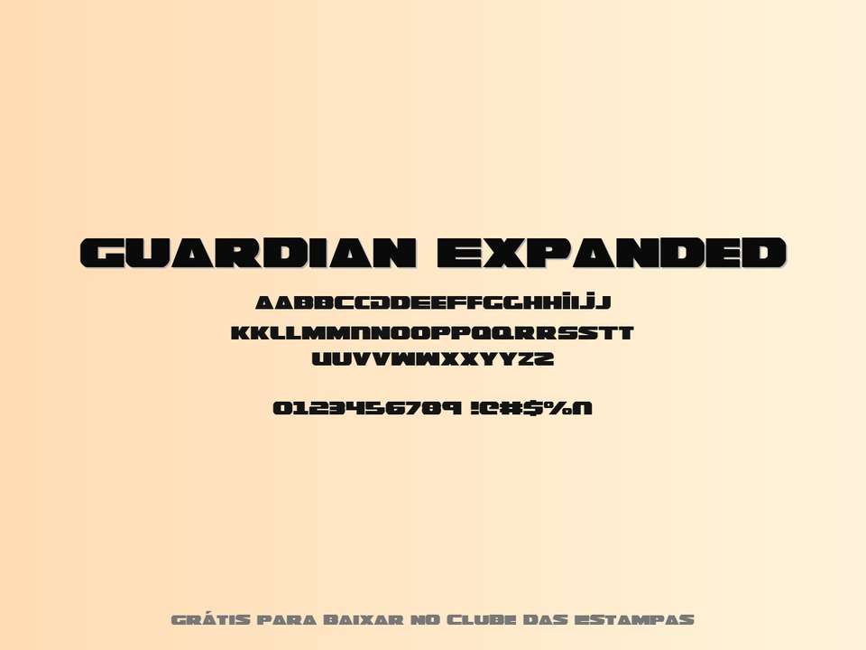 Fonte Guardian Expanded Grátis Para Baixar