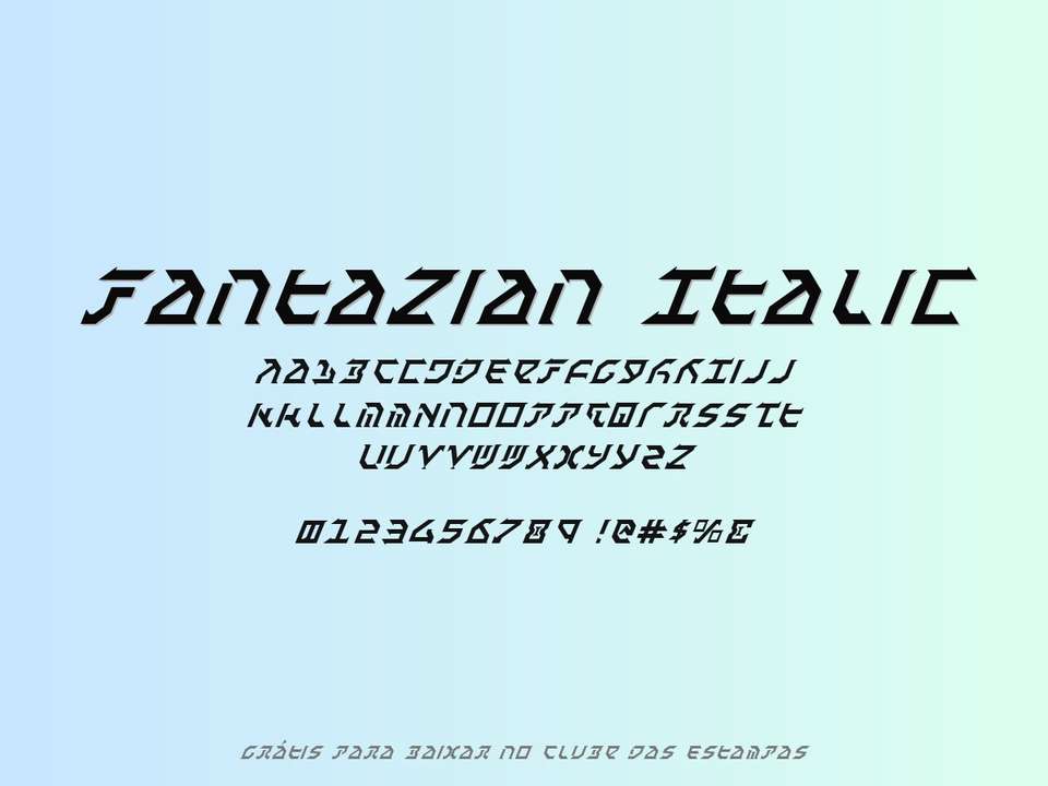 Fonte Fantazian Italic Grátis Para Baixar