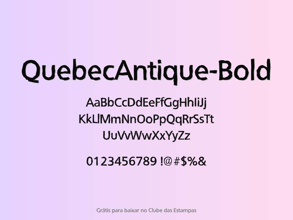 Fonte Quebecantique Bold Grátis Para Baixar