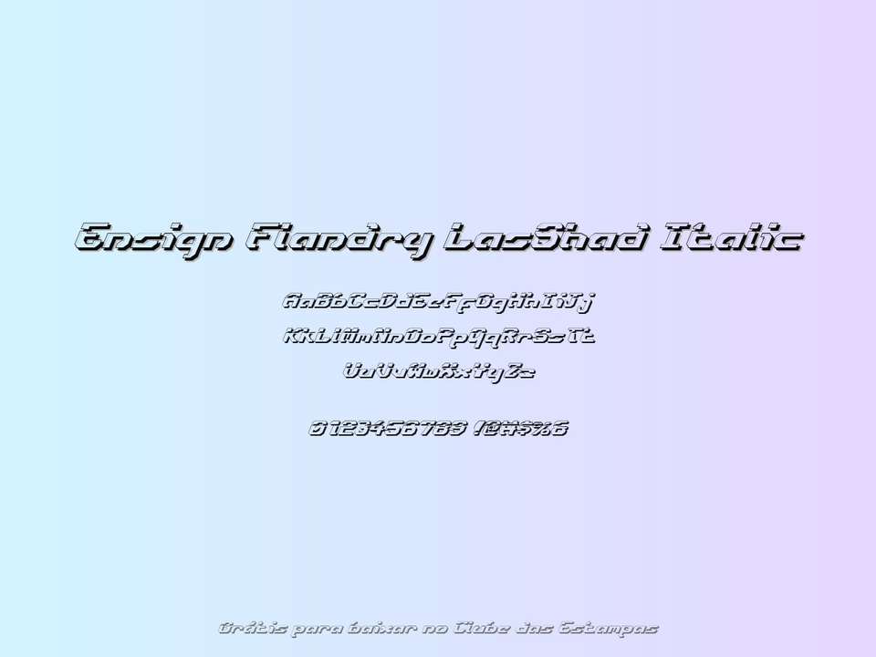 Fonte Ensign Flandry Lasshad Italic Grátis Para Baixar