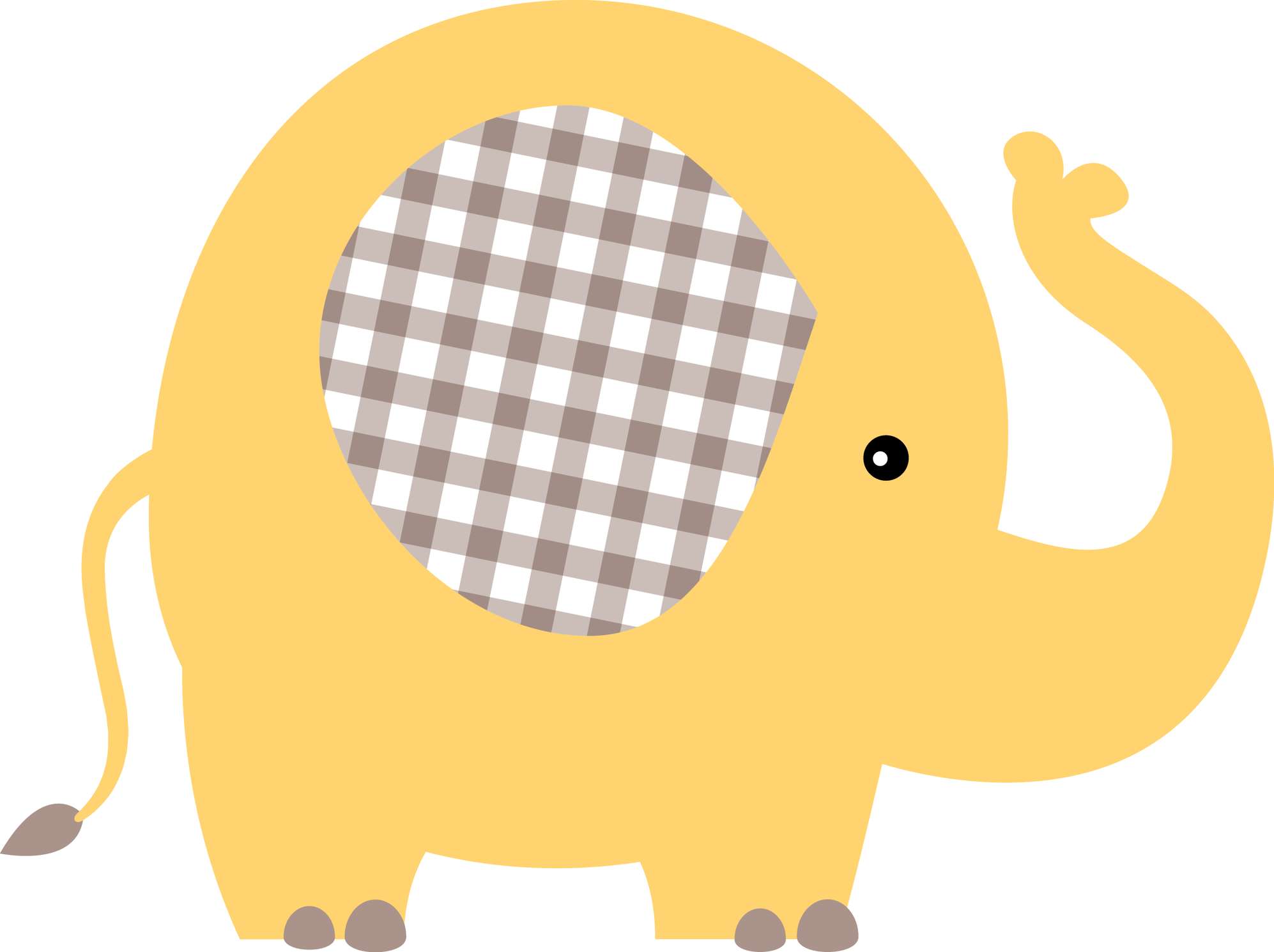 Elemento Elefante Cute Elefantinho Fofo Png (149)