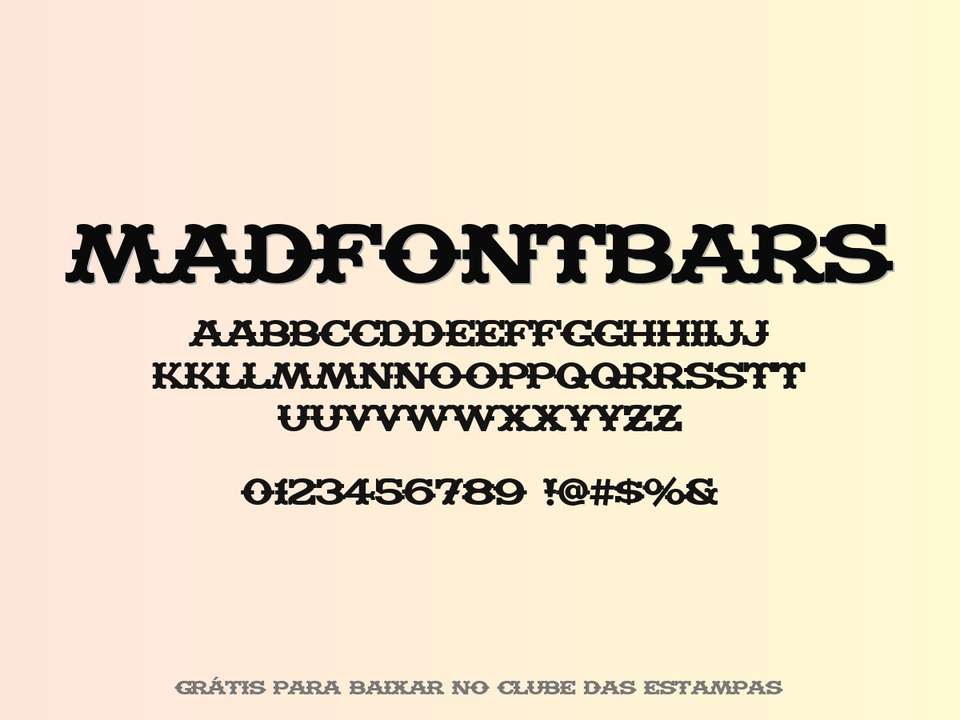 Fonte Madfontbars Grátis Para Baixar