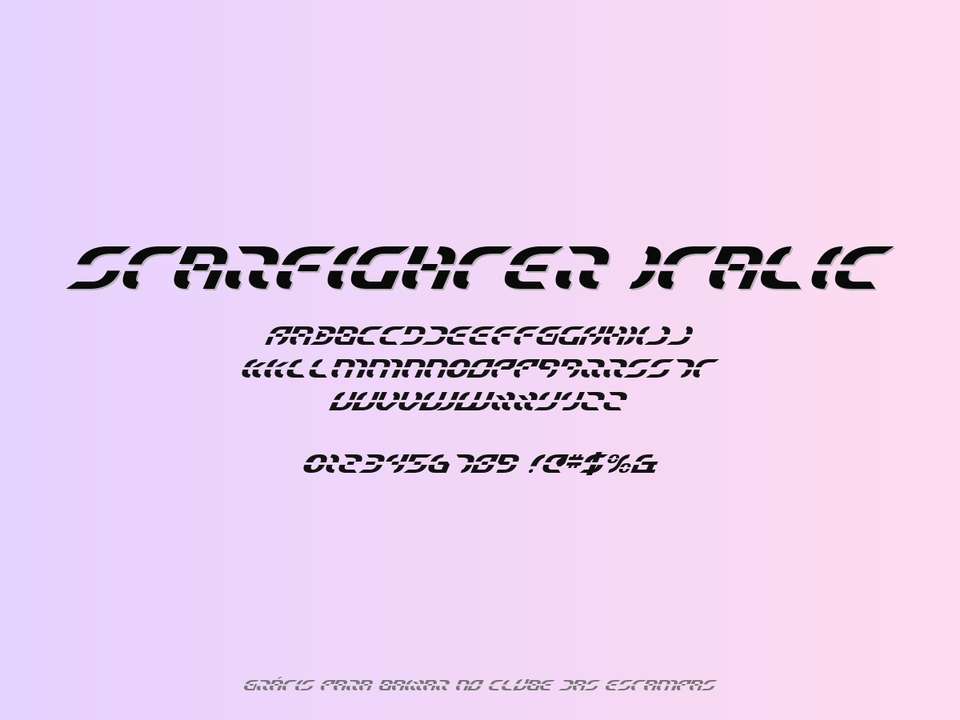 Fonte Starfighter Italic Grátis Para Baixar