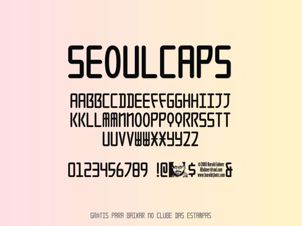 Fonte Seoulcaps Grátis Para Baixar