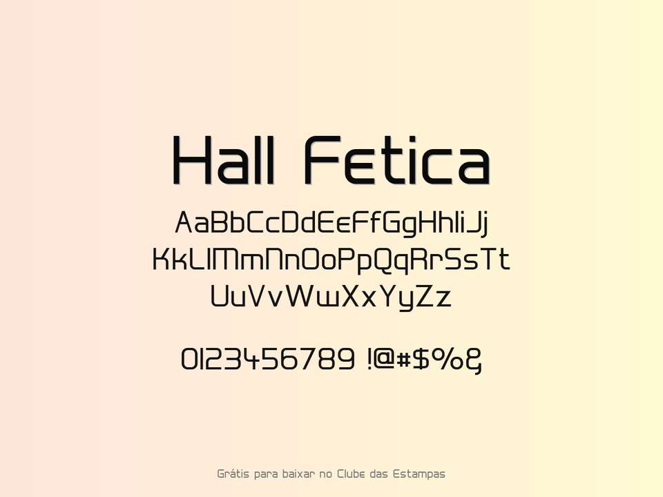 Fonte Hall Fetica Grátis Para Baixar