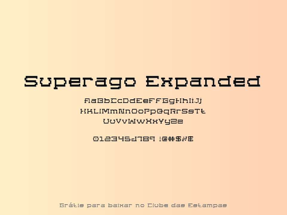 Fonte Superago Expanded Grátis Para Baixar