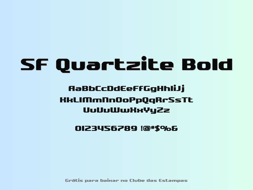 Fonte Sf Quartzite Bold Grátis Para Baixar