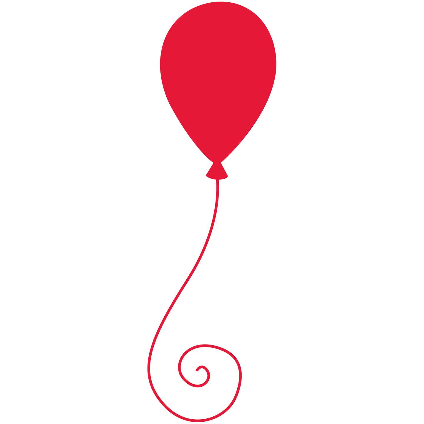 Balão Festivo Vermelho Com Cordão Festa Png Grátis Para Baixar