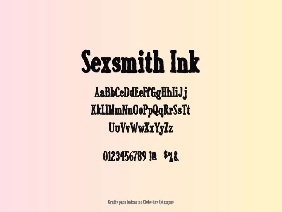 Fonte Sexsmith Ink Grátis Para Baixar
