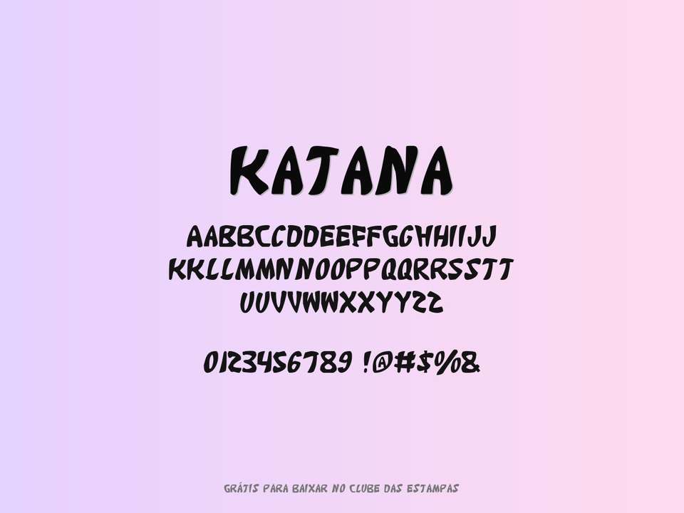 Fonte Katana Grátis Para Baixar