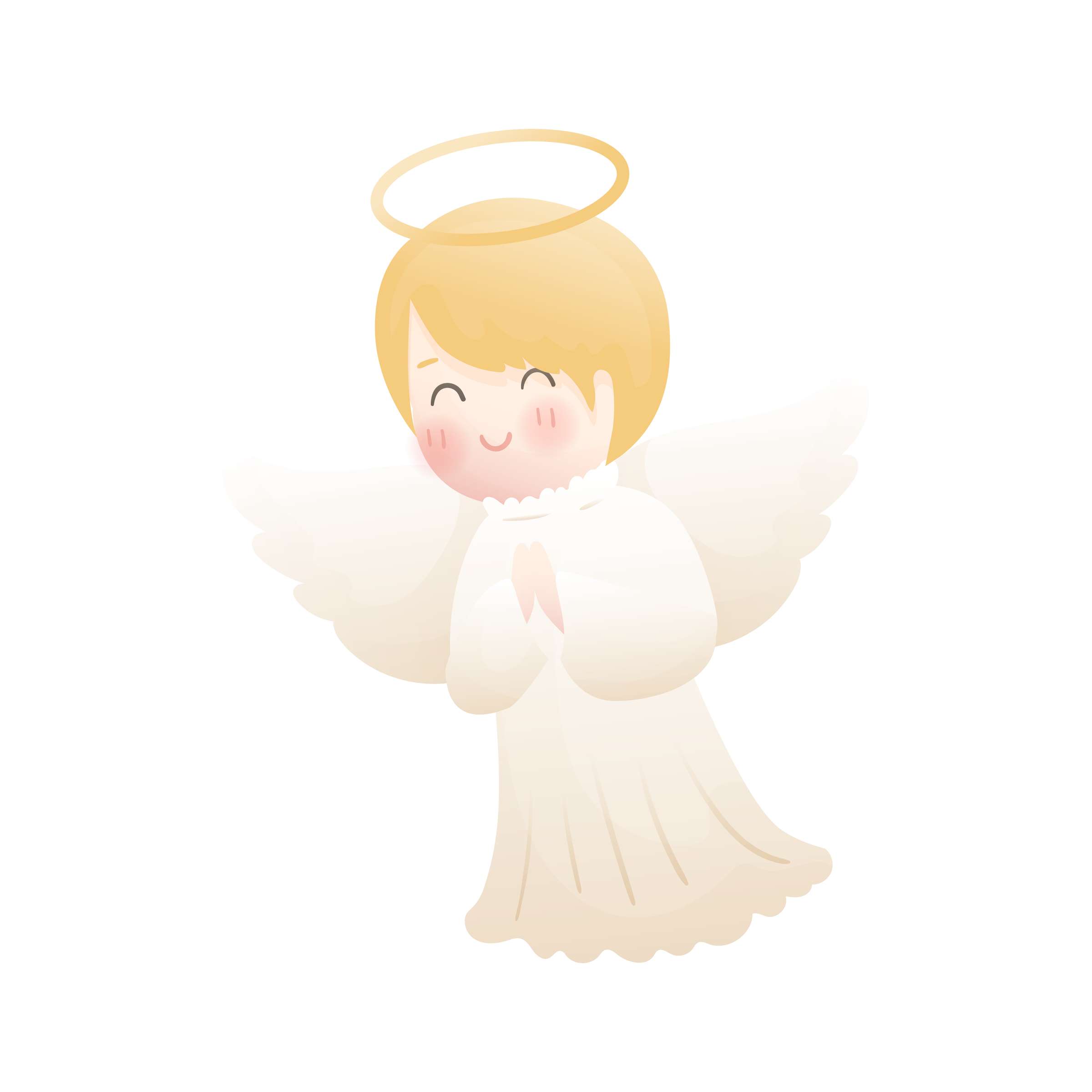 Anjo Celestial Em Oração Anjo Png Grátis Para Baixar