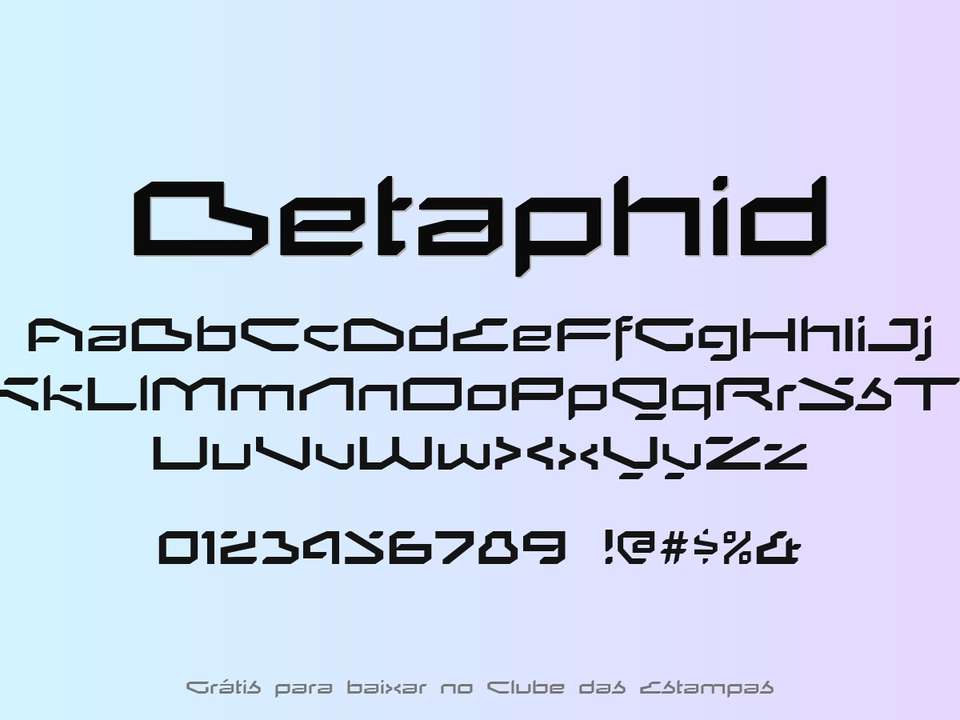Fonte Betaphid Grátis Para Baixar