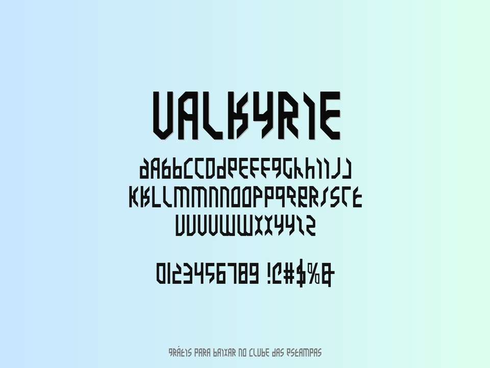 Fonte Valkyrie Grátis Para Baixar