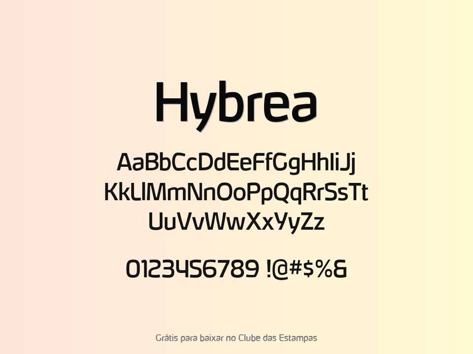 Fonte Hybrea Grátis Para Baixar