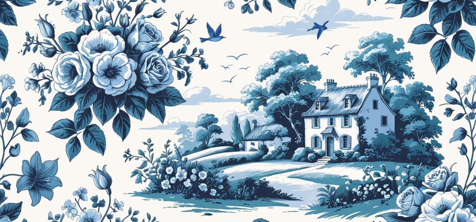 Ilustração Floral De Casa Campestre Em Estilo Vintage Natureza Png Arte Para Caneca Grátis Pra Baixa