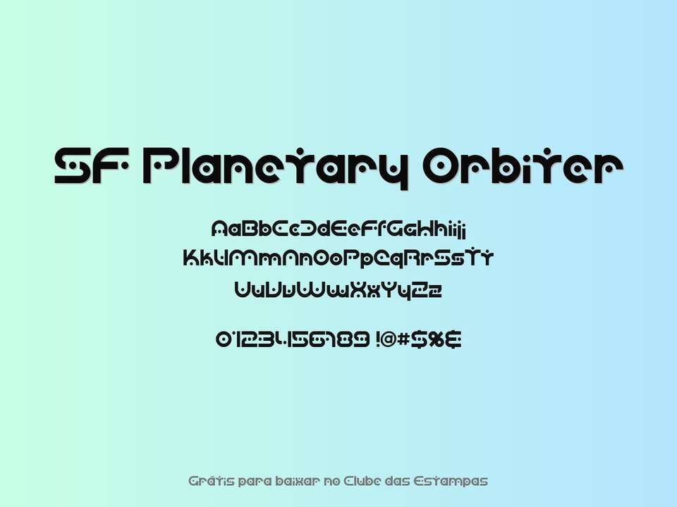 Fonte Sf Planetary Orbiter Grátis Para Baixar